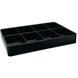 6x HP Autozubehör, Zubehör Lagereinrichtung, Einsatz LOGS 130 H48xB338xT238mm Kunststoff schwarz 8-fach
