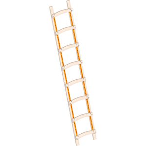 Layher Dachleiter 1046, Länge 2,35 m, natur, mit 8 Sprossen, aus Holz