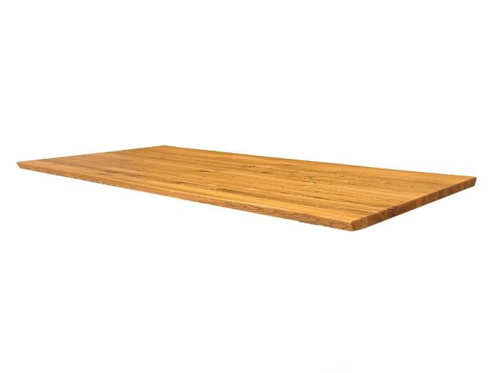 Tischplatte mit Baumkante, Wildeiche geölt, Material