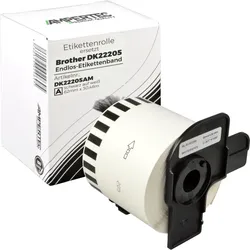 Etiketten kompatibel zu Brother DK22205 weiß 62mm x 30,48m Rolle