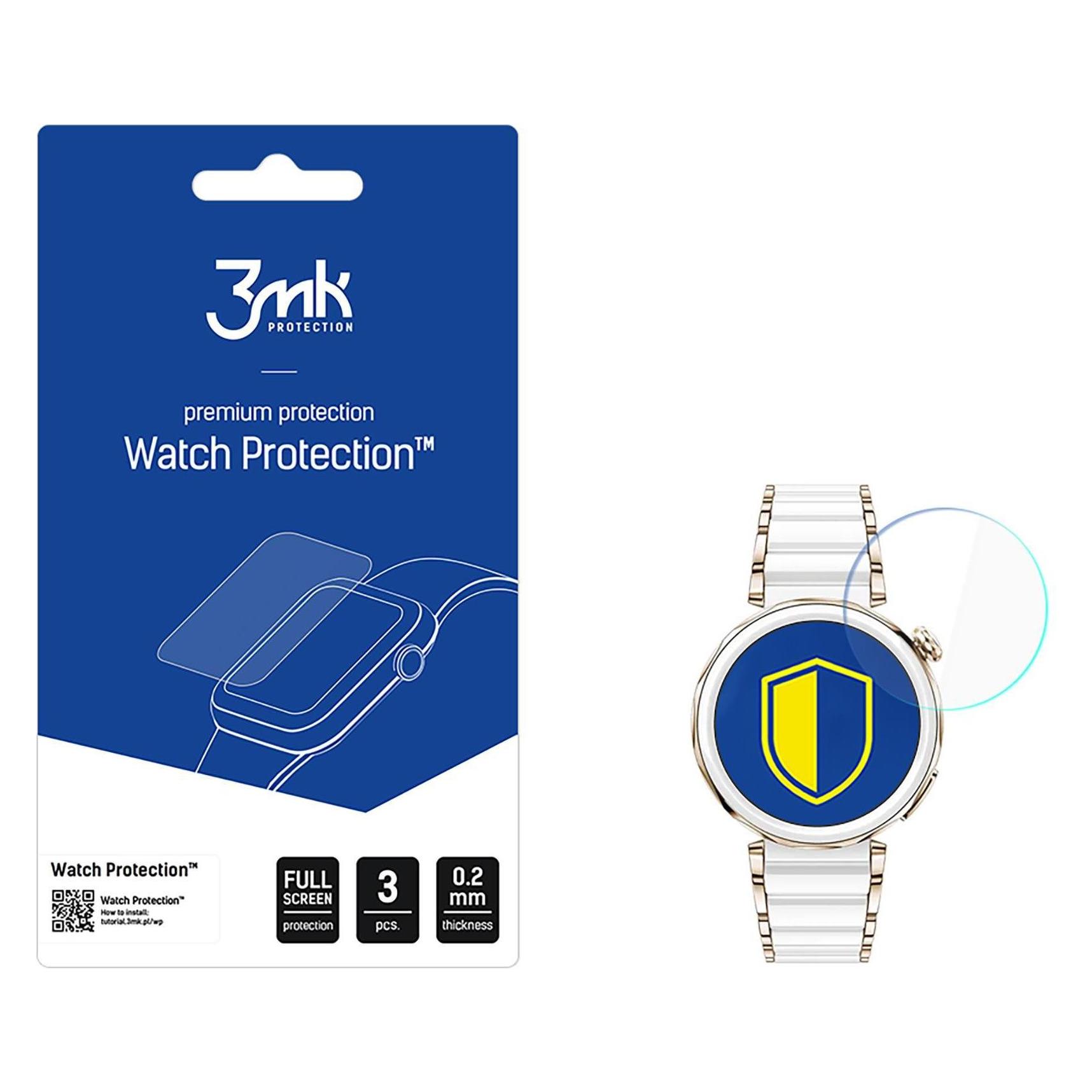 3MK Hybrid Glass Watch Protection FlexibleGlass for Huawei Watch GT5 Pro 42mm (W-3WPrFG-HWGTP42-0)