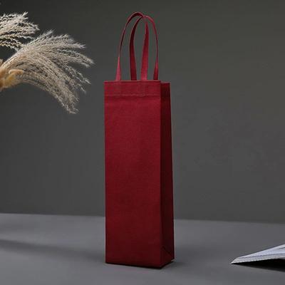 Uplift Treasures Waterproof Non Woven Wine Bottle Gift Bag wine Red Single