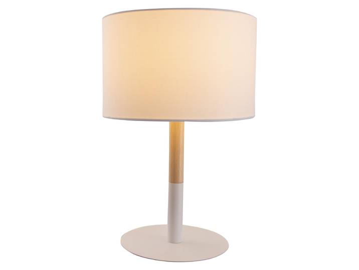 Tessile Lampe de table E14 Ø24cm blanc
