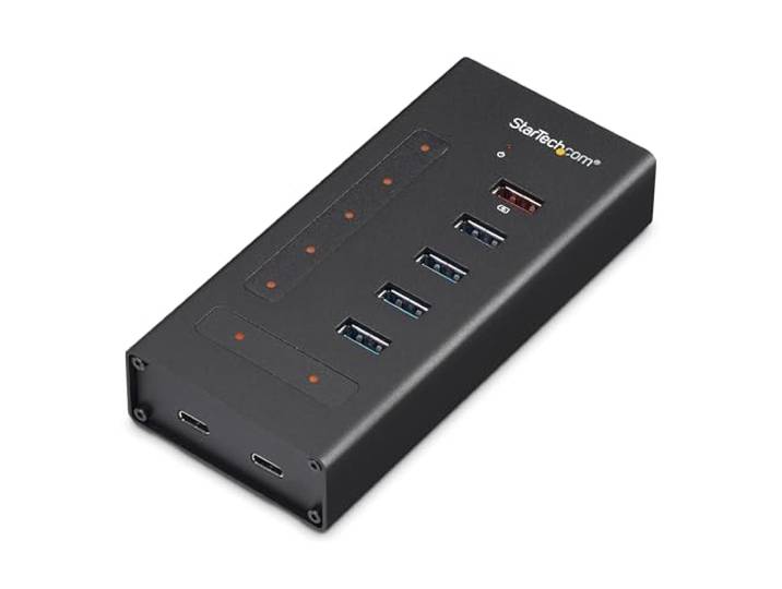 StarTech.com 7 poorts USB hub USB-A naar 5x USB-A en 2x USB-C USB 3.0 metaal