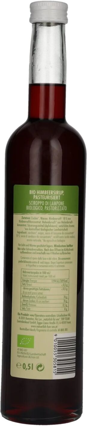 Natürlich für uns Bio Himbeersirup 0,5l