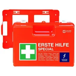 GRAMM medical, Erste Hilfe Set, Verbandkoffer Special Elektrotechnik DIN 13 157 inkl. Spezialfllung (Verbandskasten)