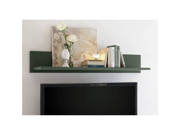 Wandregal MDF Mitteldichte Holzfaserplatte , foliert Grün 130cm