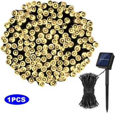 Inspire Essentials GlowCharm Solar Fairy String Lights For Garden And Holiday Decor a 21.3ft(6.5m) 30led