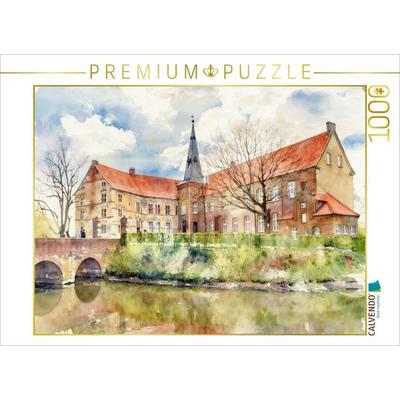 CALVENDO Puzzle Burg Vischering in Lüdinghausen | 1000 Teile Lege-Größe 64x48cm Foto-Puzzle für glückliche Stunden