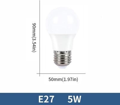 Uplifted Goods Energy Saving LED Bulb Lamps E27 And E14 Base Options e27 5w natural Light