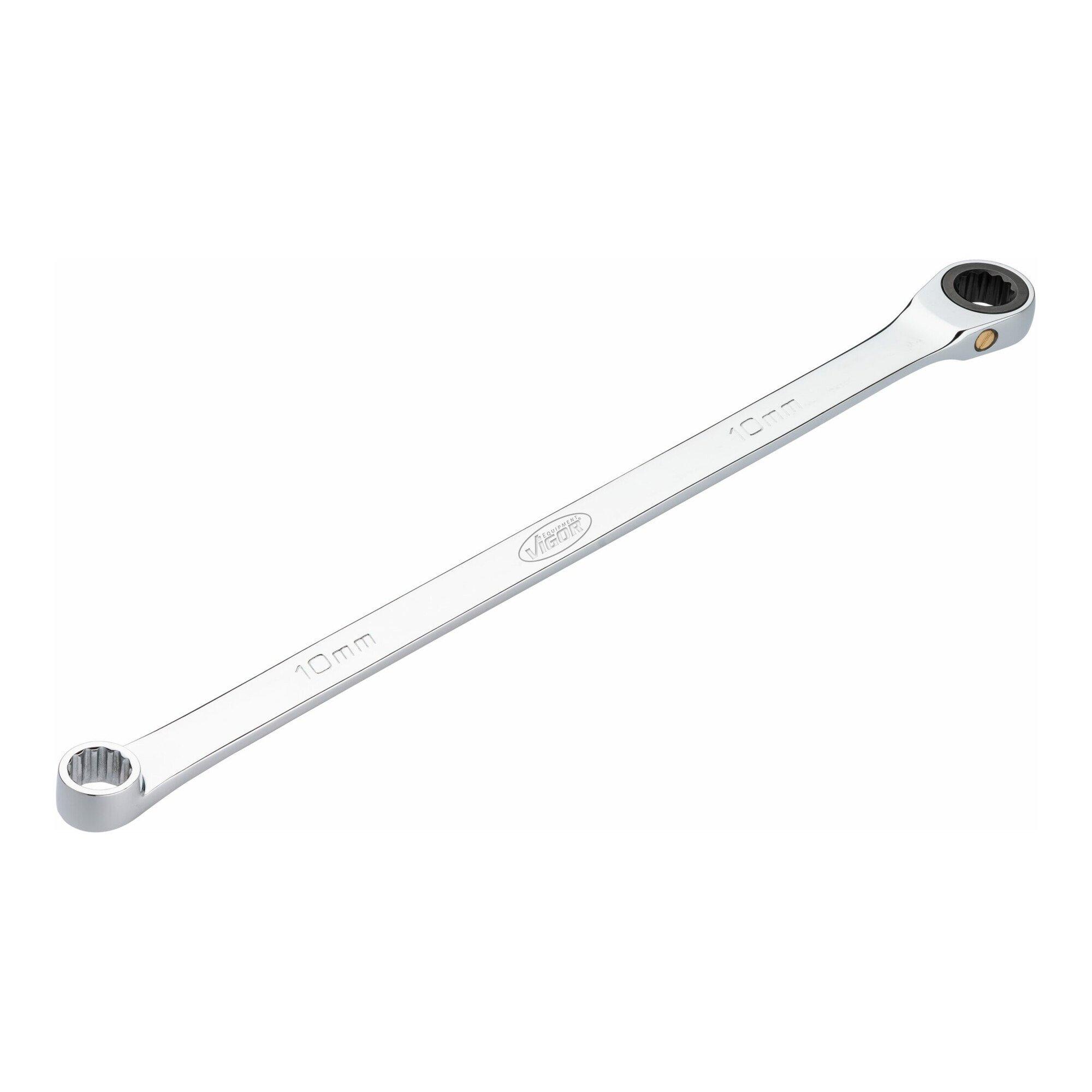 VIGOR Ratschen-Ringschlüssel, extra lang, V7031-10, SW 10 mm)