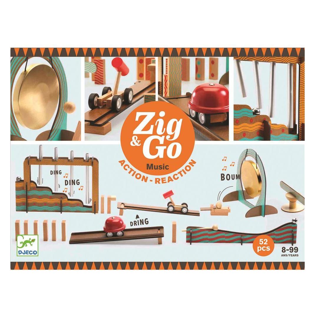 Djeco Kettenreaktionsspiel Zig & Go 52 Teile (DJ05645)