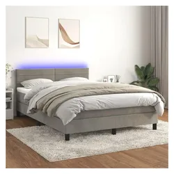 vidaXL, Boxspringbett, Pasonberg (Horizontale Streifen) (140 x 200 cm)