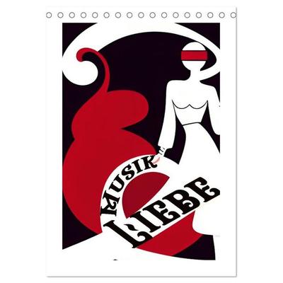 Musikliebe (Tischkalender 2027 DIN A5 hoch), CALVENDO Monatskalender