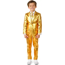 OppoSuits Boys Groovy Gold Anzug für Kinder (92, 98)