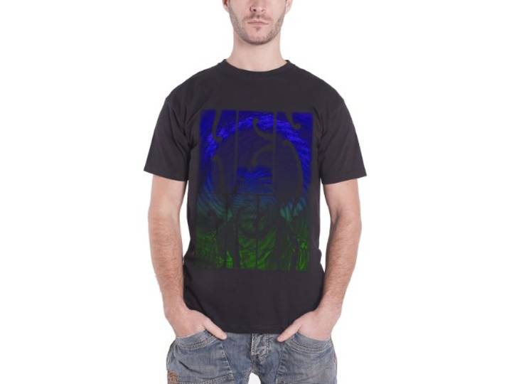 T-Shirt # M Black Unisex # Swirly Text