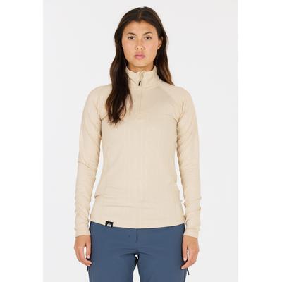 Langarmshirt SOS "Jasna", Herren, Gr. XL, beige, 90% Polyester, 10% Elasthan, unifarben, kurz, hoch geschlossener Ausschnitt, Shirts Langarmshirt, mit bequemem Kragen und diskretem Logodesign
