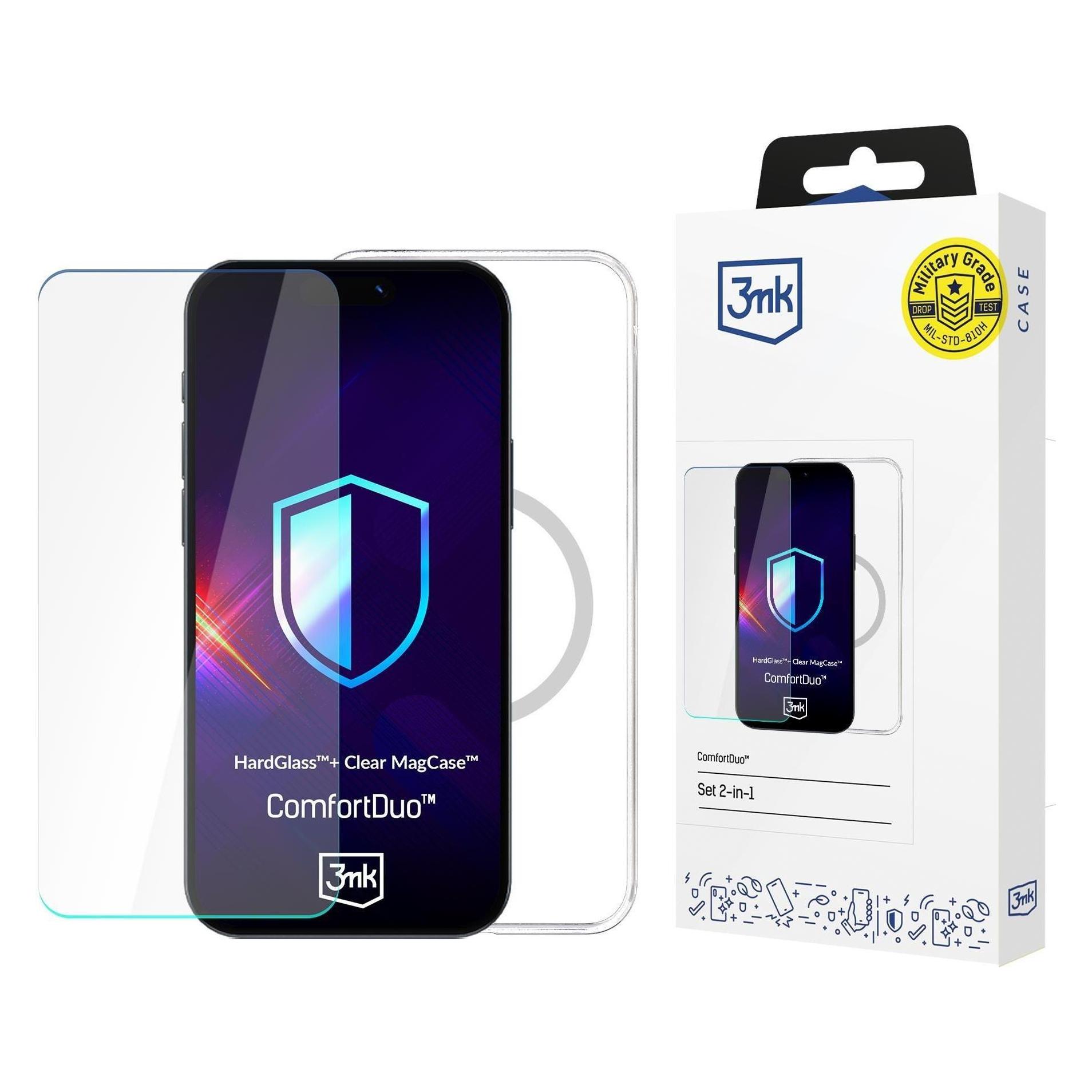 3MK Zestaw ComfortDuo Clear MagCase do Samsung Galaxy S25+ (Samsung Galaxy S25+) (5903108651783)