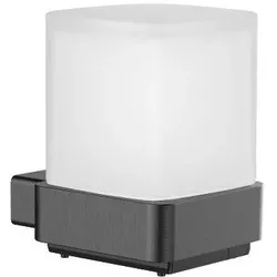 Emco, Seifenspender + Seifenschale, loft Distributeur de savon à capteur, verre cristal satiné, 052100505, 052100505