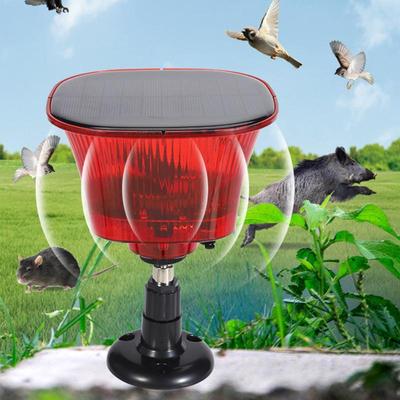 Solar Sound & Light Animal Repellent Alarm For Farms, Orchards & Property Protection Solar Sound & Light Animal Repellent Alarm For Farms, Orchards & Property Protection