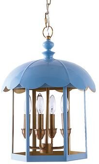 Nan 4-Light Pendant - Blue - Ballard Designs