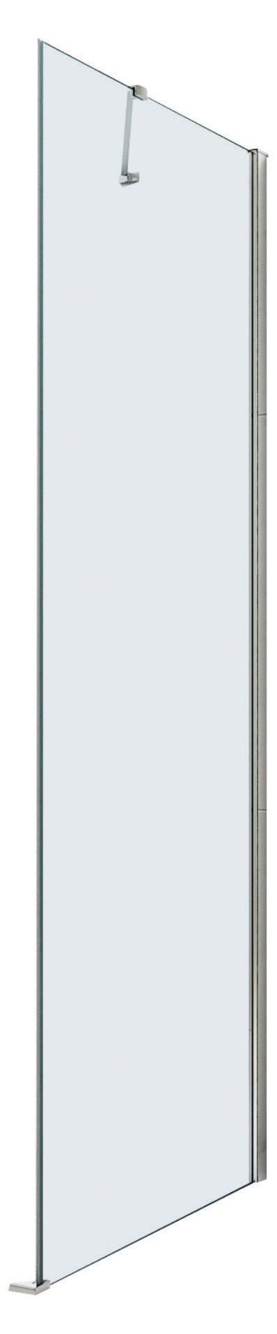 ONDEE ZEN - Seitenwand FRISCO - Chromausführung - Feste Rückwand - Transparent - 80 x 192,1 cm