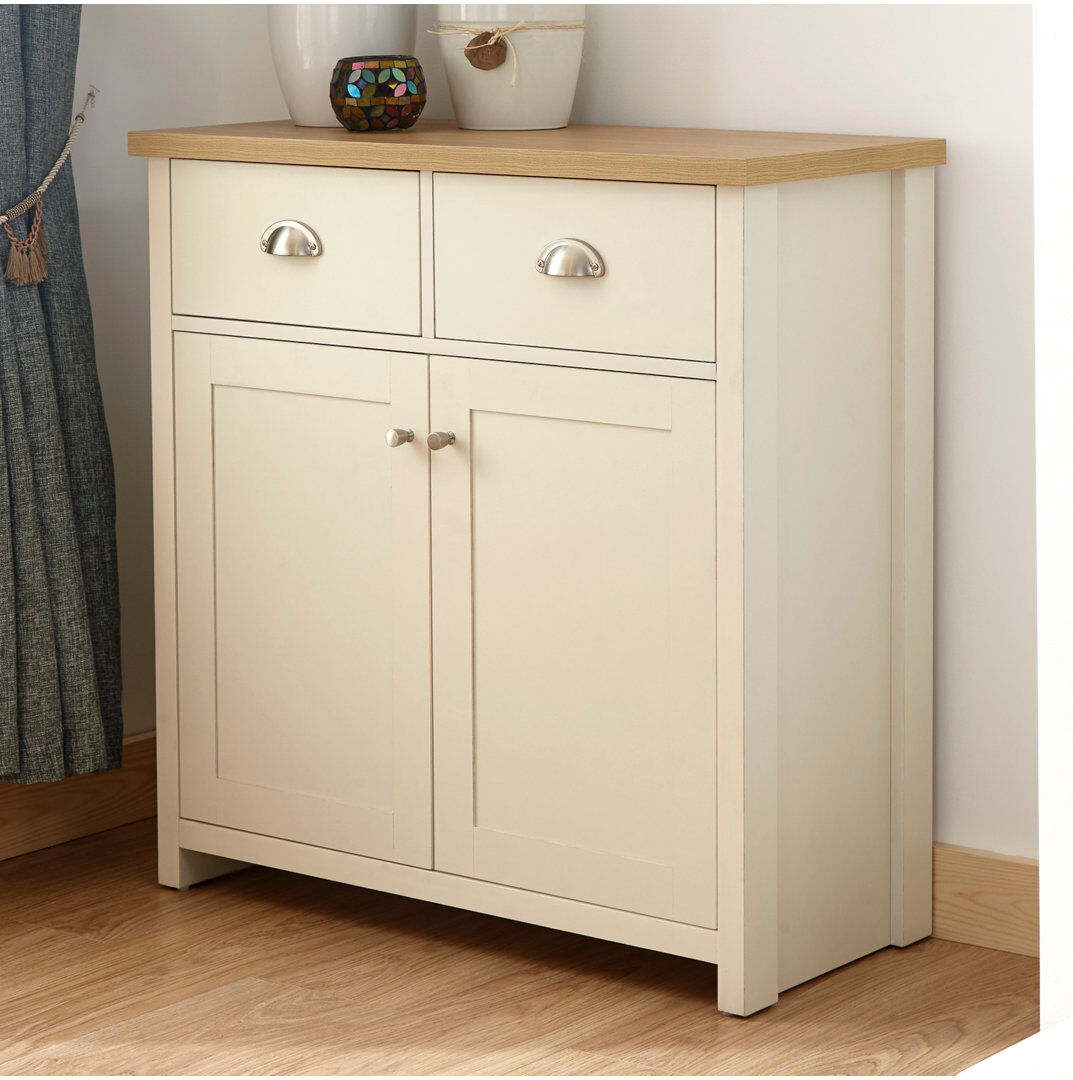 Three Posts Kerry 79 cm W Sideboard Cream 81cm H X 79cm W X 35cm D