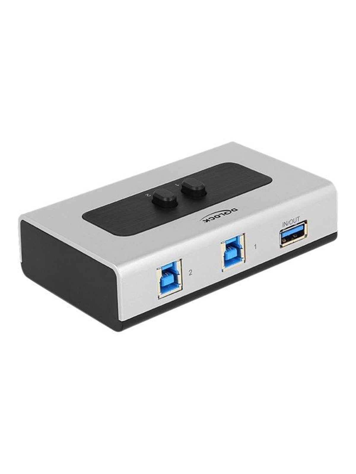 DeLOCK Switch USB 3.0 2 port Manual Bidirectional USB-Hubs - 2 - Schwarz