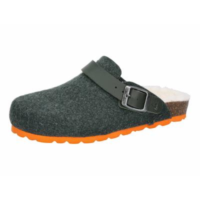 Clog LICO "Hausschuh Clog Kids Warm", Mädchen, Gr. 30, wärmend, grün, Filz, Schuhe Clog