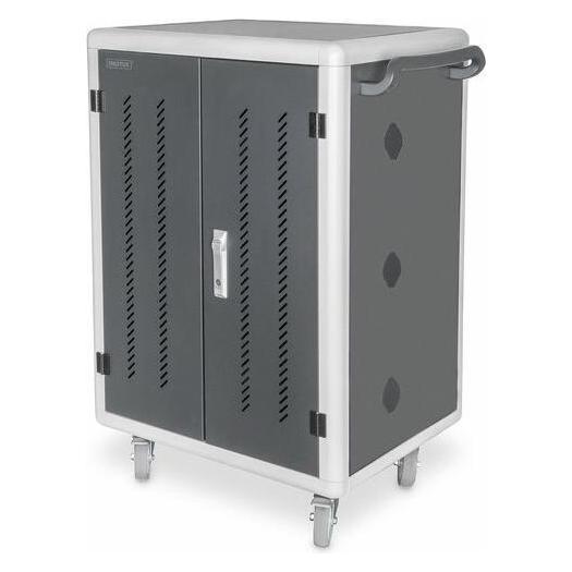 Digitus Mobiler Ladeschrank, 15.6", USB-C 30 Ladestationen, PDU, Lüfter, 1260 x 824 x 650 mm (DN-45006)