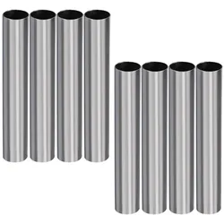Ideoon, Fensterfolie, 8er-Set Sichtschutzfolie, silber-matt, 60 x 200 cm (200 x 60 cm)