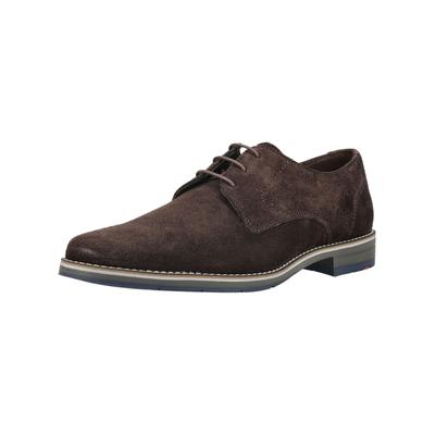 Schnürschuh LLOYD "LLOYD Businessschuhe Veloursleder", Herren, Gr. 43, braun (dunkelbraun), Veloursleder, Schuhe Schnürschuh