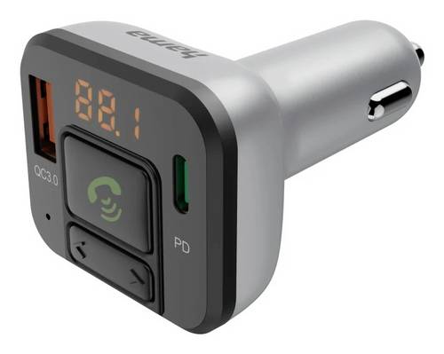 Hama 00014169 FM-Transmitter mit Bluetooth- und Freisprechfunktion
