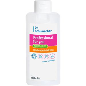 Dr.Schumacher Desinfektionsmittel Professional for you, für Flächen, alkoholisch, Flasche 500 ml