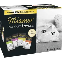 Miamor Miamor Ragout Royal Geflügelvielfalt in Sauce Multibox 4x1.2 kg