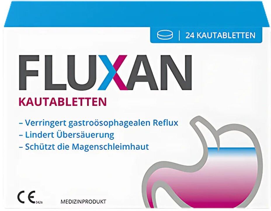 Fluxan Kautabletten gegen Sodbrennen und Reflux