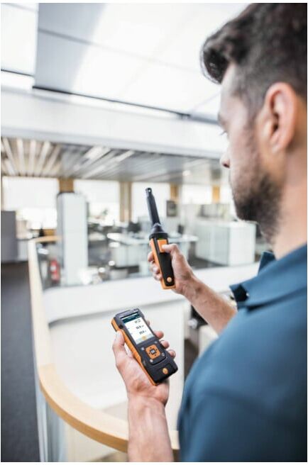 TESTO Set appareil de mesure climatique CO2 avec Bluetooth, type : CO2 (0563 4405)
