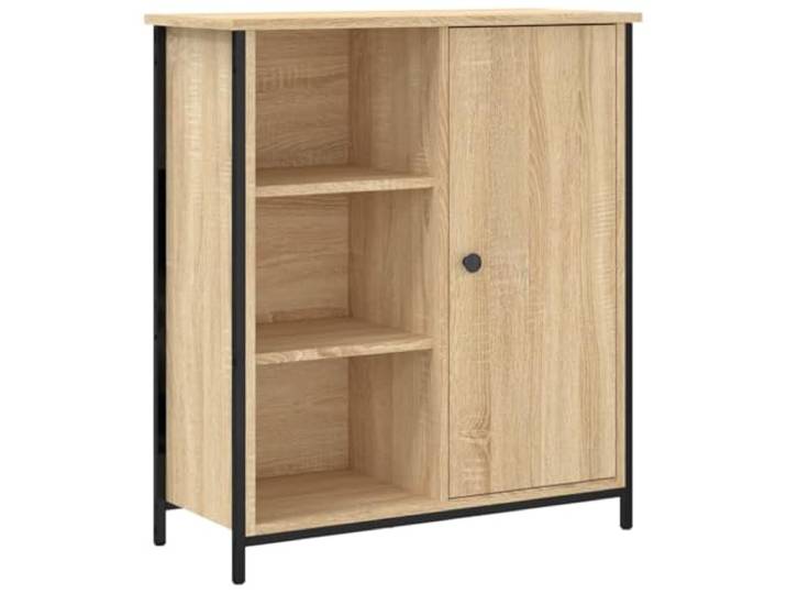 HKTMGDNG Sideboard Sonoma-Eiche Beistellschrank 70x30x80 cm Kompakte Ablage für Wohnzimmer und Flur, stabile Stahlbeine und pflegeleichte Oberfläche für Ihren Alltag.