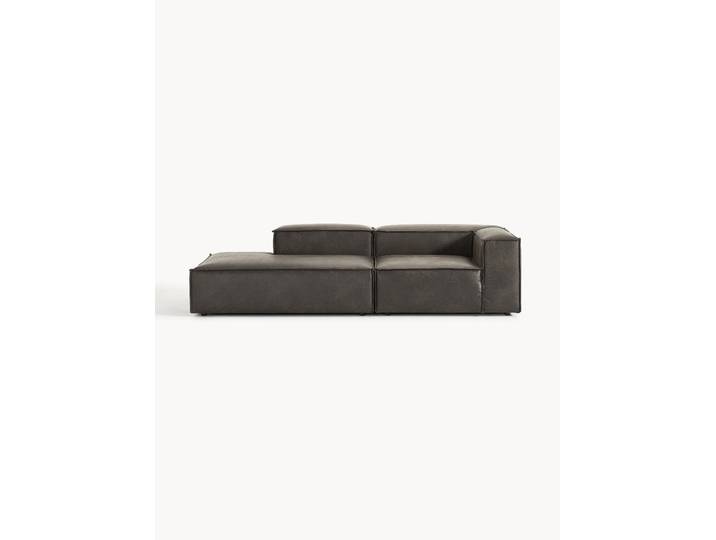 Chauffeuse modulable en cuir Lennon