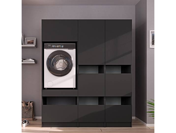 HWR Smart Kombi C 168 x 200 x 68cm Grau/Anthrazit