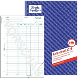 Avery, Formular, Aufmassbuch