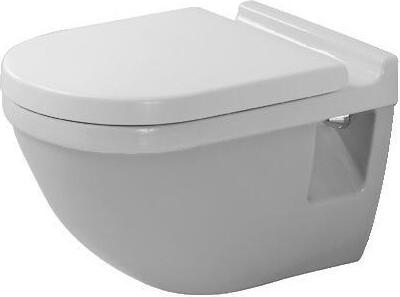 Wand-WC STARCK 3 flach, 360x540mm HygieneGlaze weiß HygieneGlaze weiß