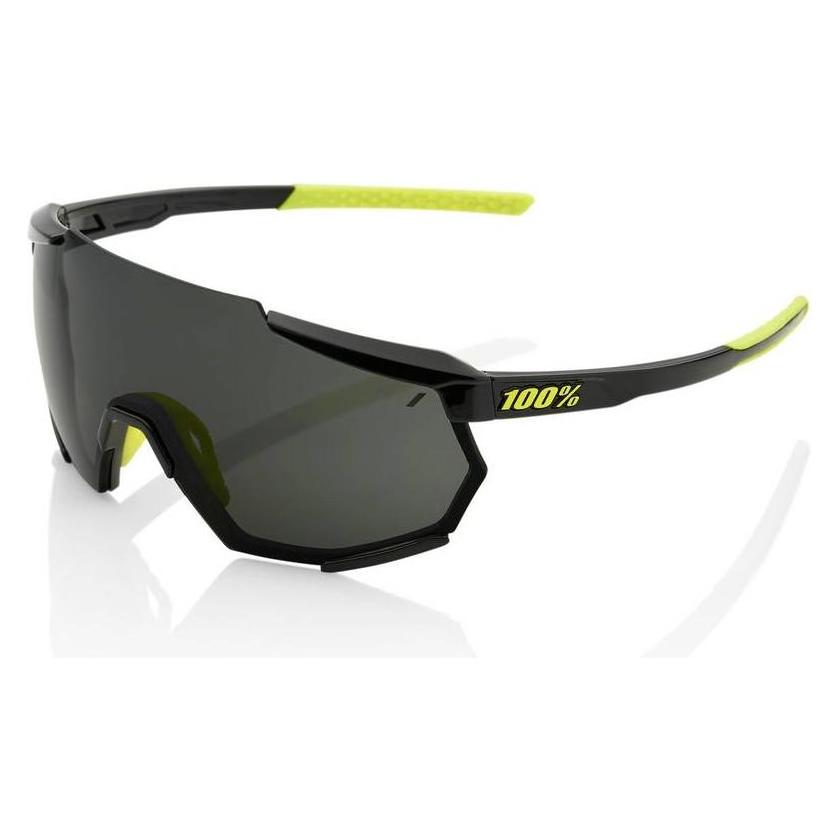 100% Sportbrille Racetrap 3.0 Gloss Black/Smoke (Black Yellow, Gloss Black, Smoke) (60004-00002)