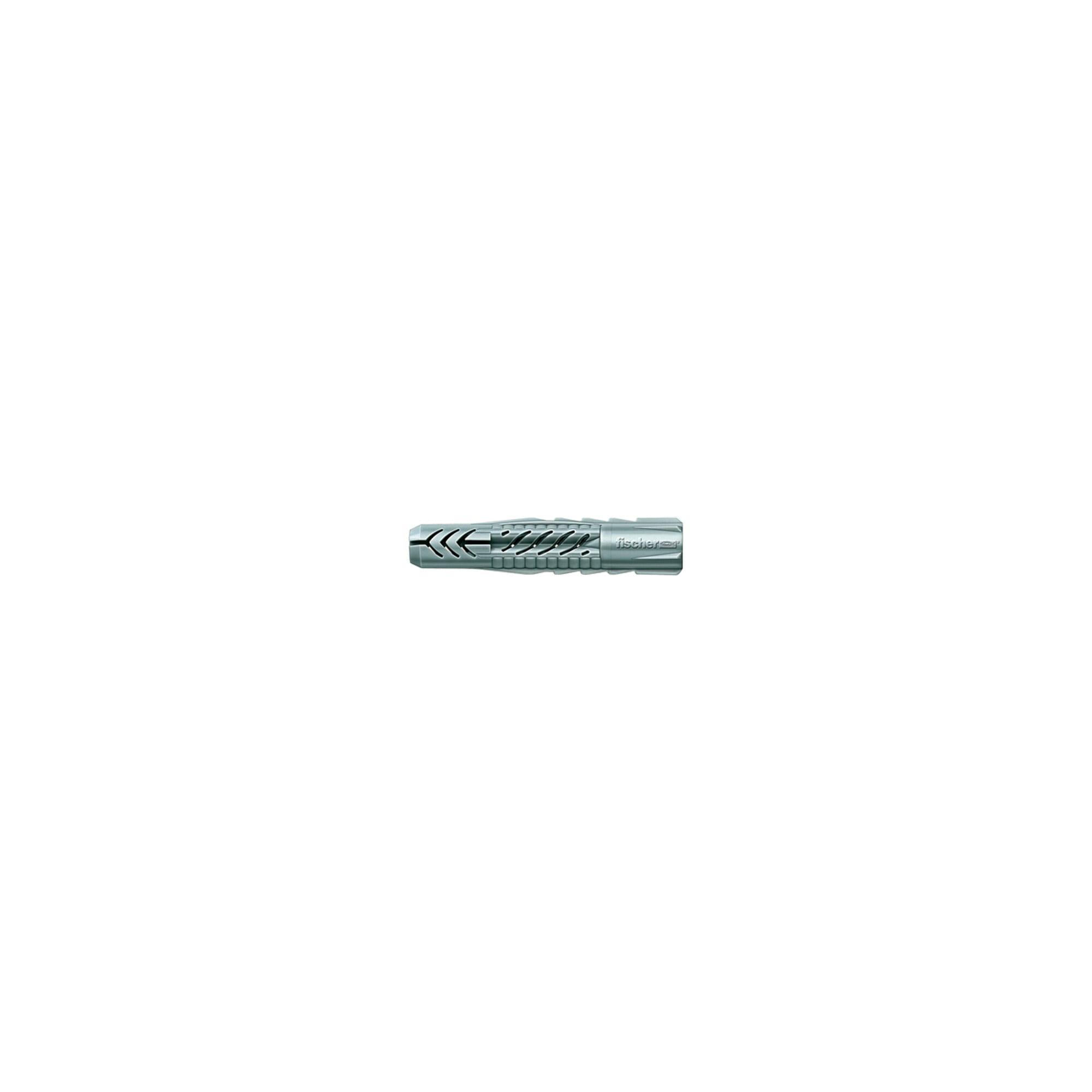 fischer UX 6x50 Universaldübel für Befestigung in Voll-, Loch- und Plattenbaustoffen mit Spreizdübel und Randverdrehsicherung, Durchmesser 6mm, Länge 50mm, 77890 (077890)