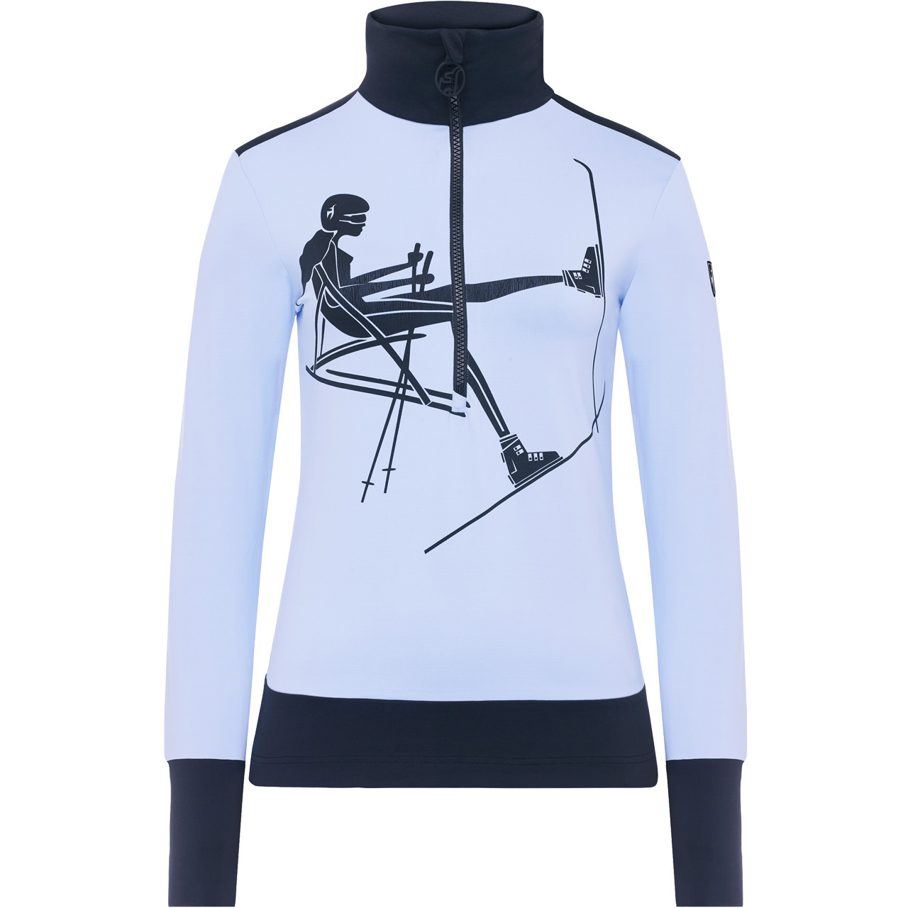 Toni Sailer Damen Skishirt MARYLOU let it snow blue - 42