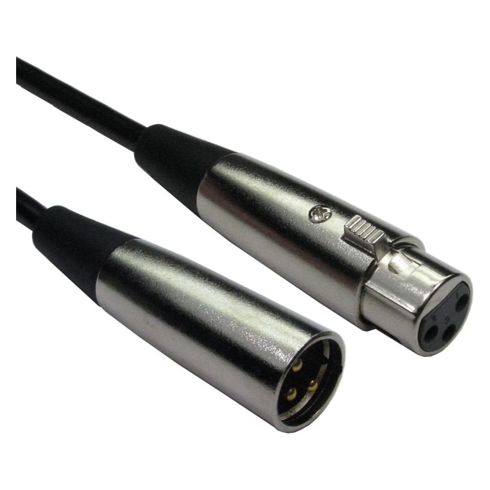 Cables Direct CDL 10m 3 Pin XLR M to F Silver (10 m, XLR Kabel) (2XLR-SV100)