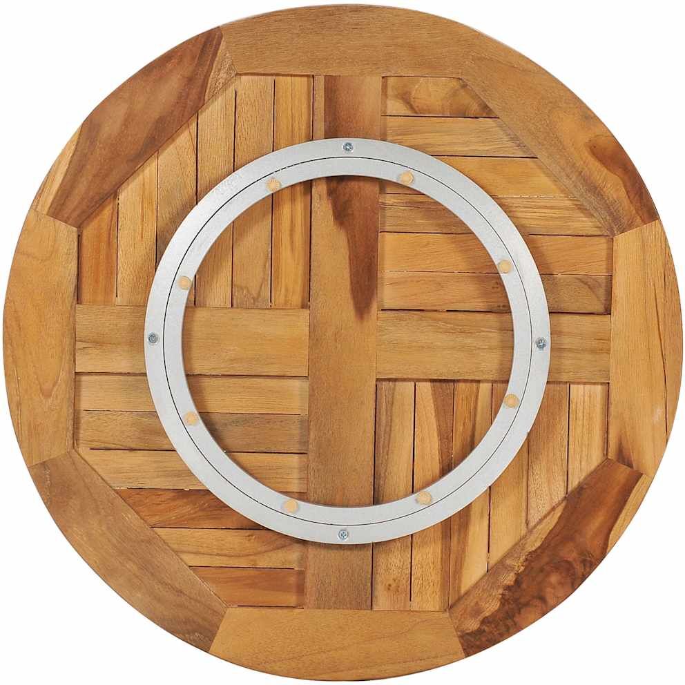 vidaXL Disque de table rotatif Bois de teck solide