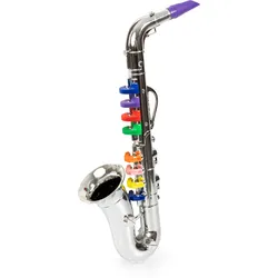 Bayer Design 57018AA - Silbernes Saxophon mit bunten Tasten