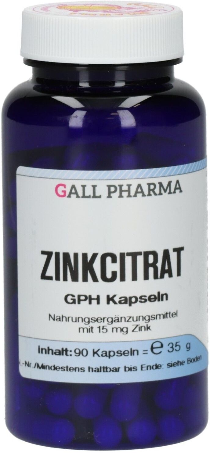 No Brand Zinkcitrat 15 mg Zink GPH Kapseln 90 St