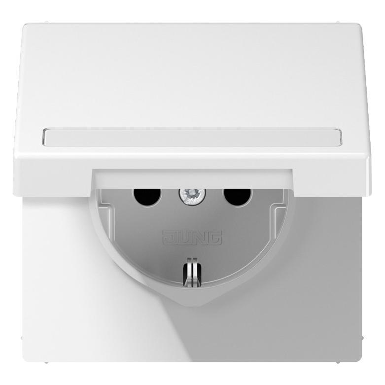 JUNG Steckdose SCHUKO mit Klappdeckel (LS1520BFNAKLWW)